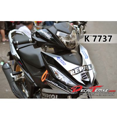 Tem Winner Repsol trắng đen