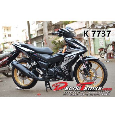 Tem Winner Repsol trắng đen
