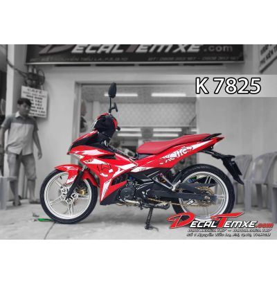 Tem Exciter 150 đỏ trắng limited