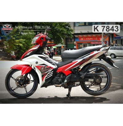 Tem Exciter 2012 LC trắng đỏ
