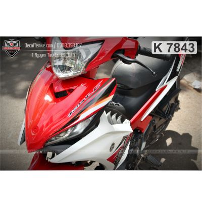 Tem Exciter 2012 LC trắng đỏ