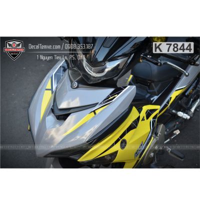 Tem Exciter 150 Y15ZR vàng xám