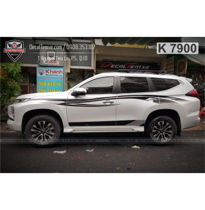 Tem Pajero Sport lượn sóng