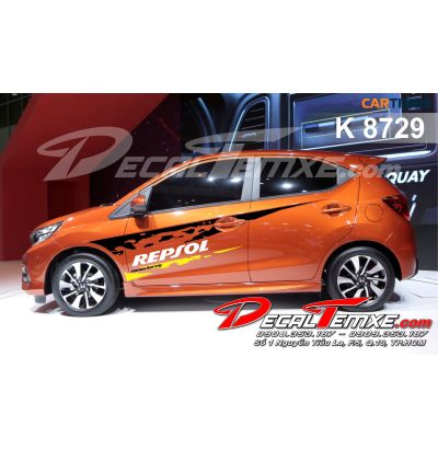 Tem Brio Repsol đen vàng