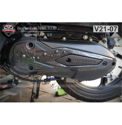 Ốp lốc máy trước Vision 2021 sơn Carbon