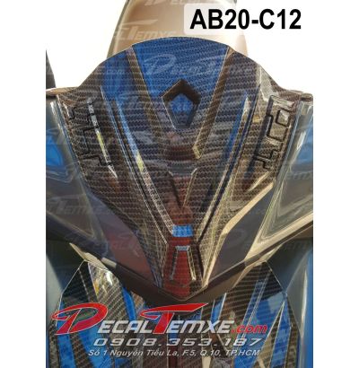 Ốp đầu Airblade 2020 sơn Carbon