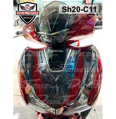 Óp mặt nạ Sh2020 sơn Carbon 