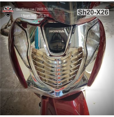 Ốp mặt nạ Sh2020 mạ chrome