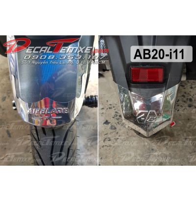 Ốp mỏ đuôi Airblade 2020 bằng inox