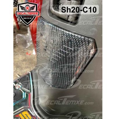 Ốp nắp xăng Sh2020 sơn Carbon