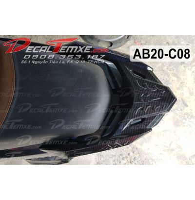 Ốp cản sau Airblade 2020 sơn Carbon