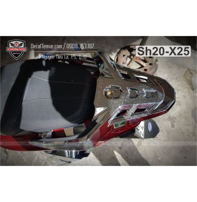 Ốp cản sau Sh2020 mạ chrome
