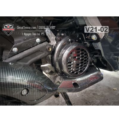 Ốp quạt gió Vision 2021 sơn Carbon