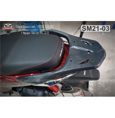 Ốp cản sau ShMode 2021 sơn Carbon