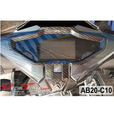 Ốp viền đồng hồ Airblade 2020 sơn Carbon